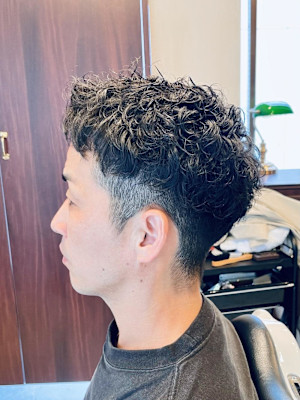 【40代 男性】ロンドンパーマツーブロック（大宮/バーバー）