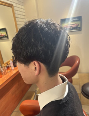 洗練された艶！ニュアンスパーマのマッシュ【076スタイル】