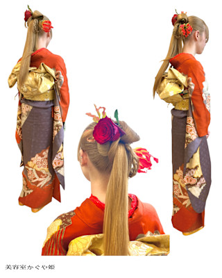お着物ヘアアレンジ／着付