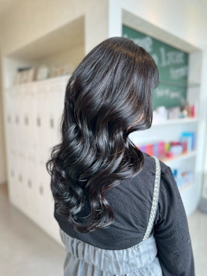 【地毛風カラー】ブルーブラック