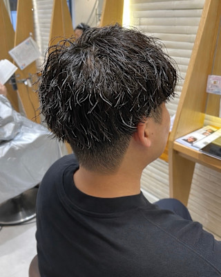 朝のセットも簡単/メンズツイストスパイラルパーマ