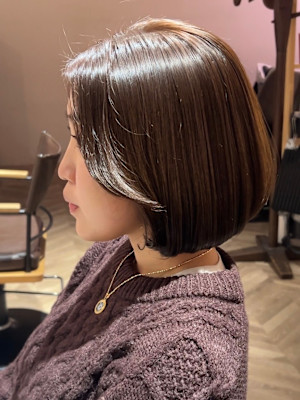 髪質改善20代30代 垢抜け大人韓国ボブ 京都 四条烏丸