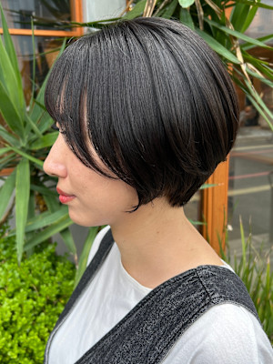 髪質改善20代30代40代 大人可愛い大人丸みショート 京都