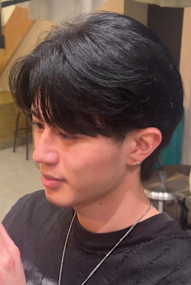 髪質改善20代30代垢抜け大人men's毛流れセンターパート