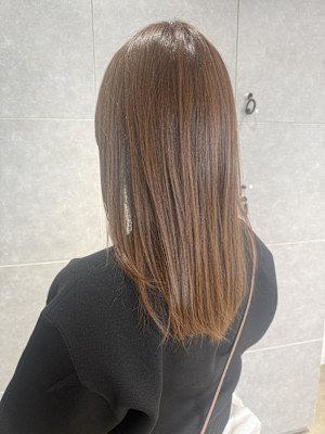 髪質改善カラー/ベージュ/まろやかベージュ