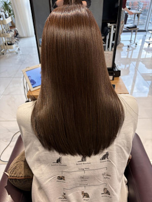 ブラウンカラー×髪質改善カラー