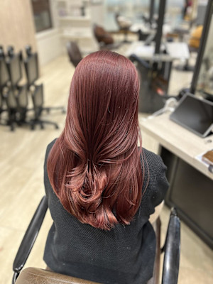 Mako チェリーピンク ブリーチなしダブルカラー 銀座