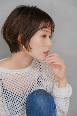 大人ショートボブ髪型30代40代50代前髪あり前髪無し