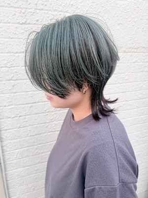 【morio成増 セリザワ】ショートウルフ アンブレラカラー