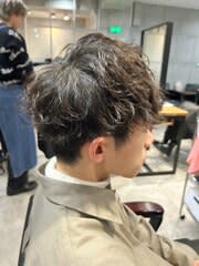 メンズカット＋ツイストスパイラルパーマ