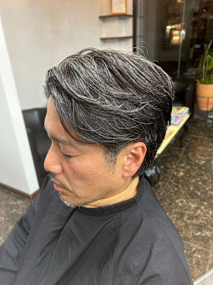 白髪ぼかしハイライト