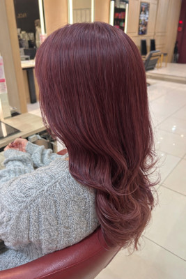 ダブルカラー くすみピンク