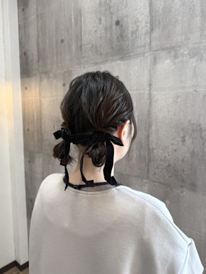 ツインシニヨン/お呼ばれセット