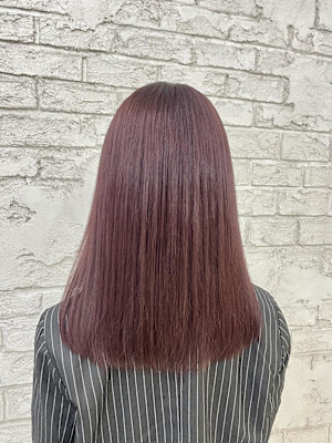 ふりぶブリーチダブルカラー ピンクラベンダーカラー 池袋