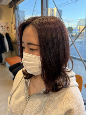 ハイライト×ピンク