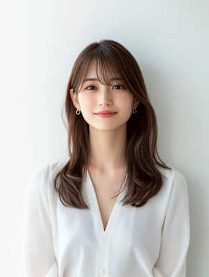 ナチュラルロング/ロングヘア/ワンカール/髪型