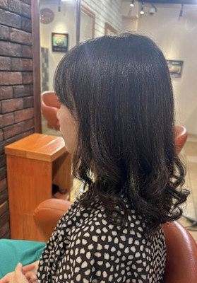 大人可愛いツヤ髪ミディアム【088スタイル】