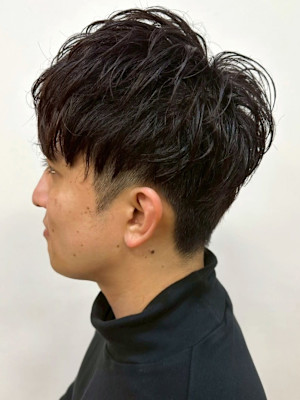 メンズカット ツーブロック ビジネスショート 刈り上げ