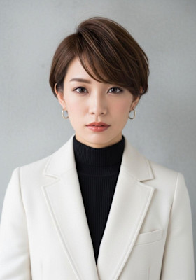 ボーイッシュショートボブ/バタフライレイヤー/ハッシュカット