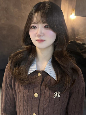 《巴結生》チョコレートブラウン/くびれ巻き/大宮