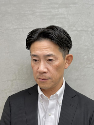 ビジネスショートパーマ