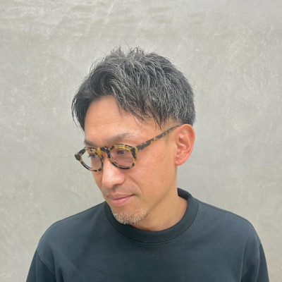 メンズレイヤーショート/40代