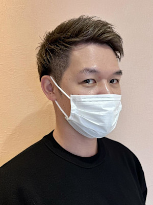 メンズブリーチ必須ミルクティーグレージュ20代30代40代