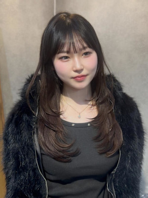 ★韓国レイヤー ハッシュカット 顔周りカット