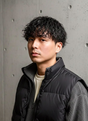 大人色気の無造作ウェーブ