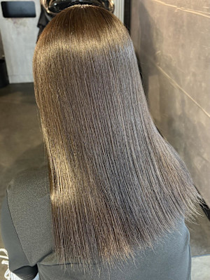 《鈴木茉奈》オリーブベージュ/ブリーチなし/大宮