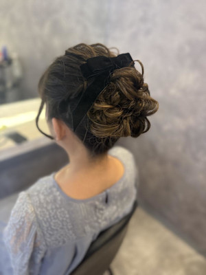 ハッシュカット/顔周りカット/ダークブラウン/シャギーカット