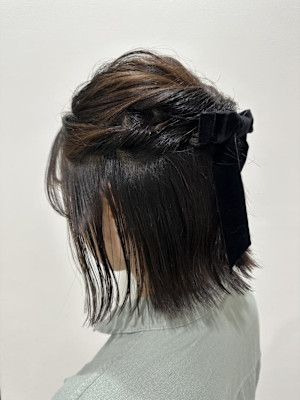 お呼ばれヘアー