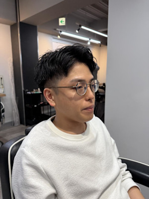 神田脩弥/アップバング/刈り上げ/短髪