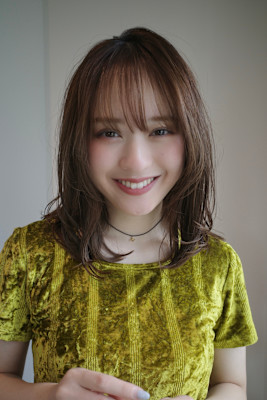 ミディアムレイヤー・ボブ/絶壁解消/２０代/３０代/長め