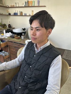 カットのみできまる！！メンズアップバングショート☆