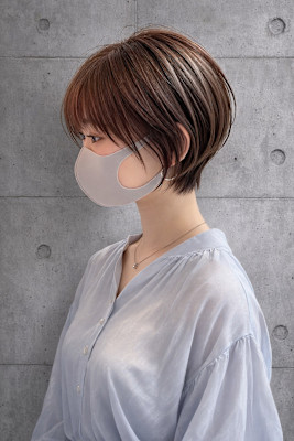 小田急相模原で切れるショートボブ