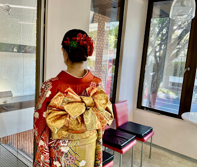  振り袖着付　ヘアセット