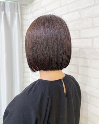 ナチュラル×丸みボブ