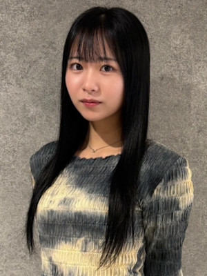 前髪カット 髪質改善 ストレート 黒髪ロング 20代 艶髪