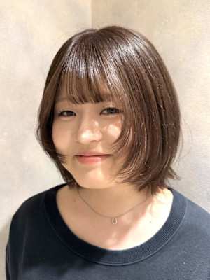 レイヤーボブ/ベージュ