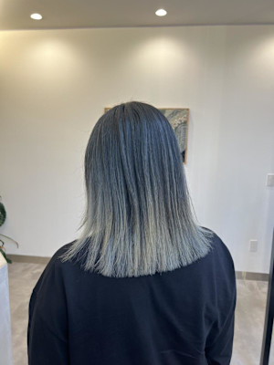 低めバレイヤージュ