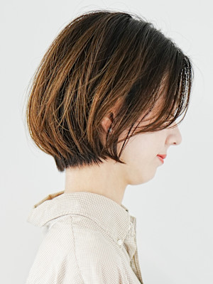 前下がりショート・ボブ/絶壁解消/前髪あり/40代/30代