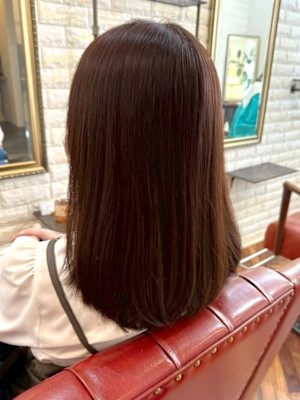 ベージュカラー 髪質改善 20代 30代 ダメージレスカラー