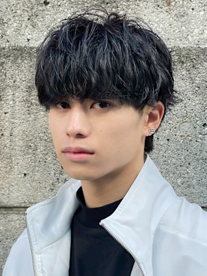 ニュアンスパーマメンズマッシュ