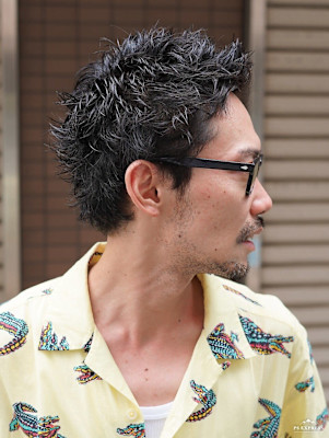 大人スパーキーショートパーマツイスト