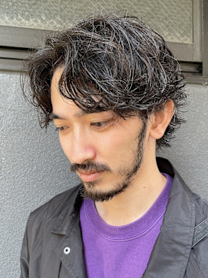 グランジパーマ無造作パーマスパイラルパーマ波巻スパイラル