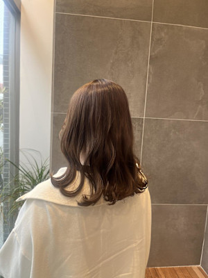 春カラー マロンベージュ