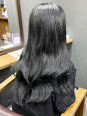 プルエクステ ハイトーン ダブルカラー シルバーグレージュ