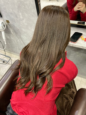 ブリーチなしオリーブベージュ