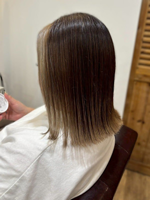 フェイスフレーミング ブリーチカラー ハイトーン 髪質改善